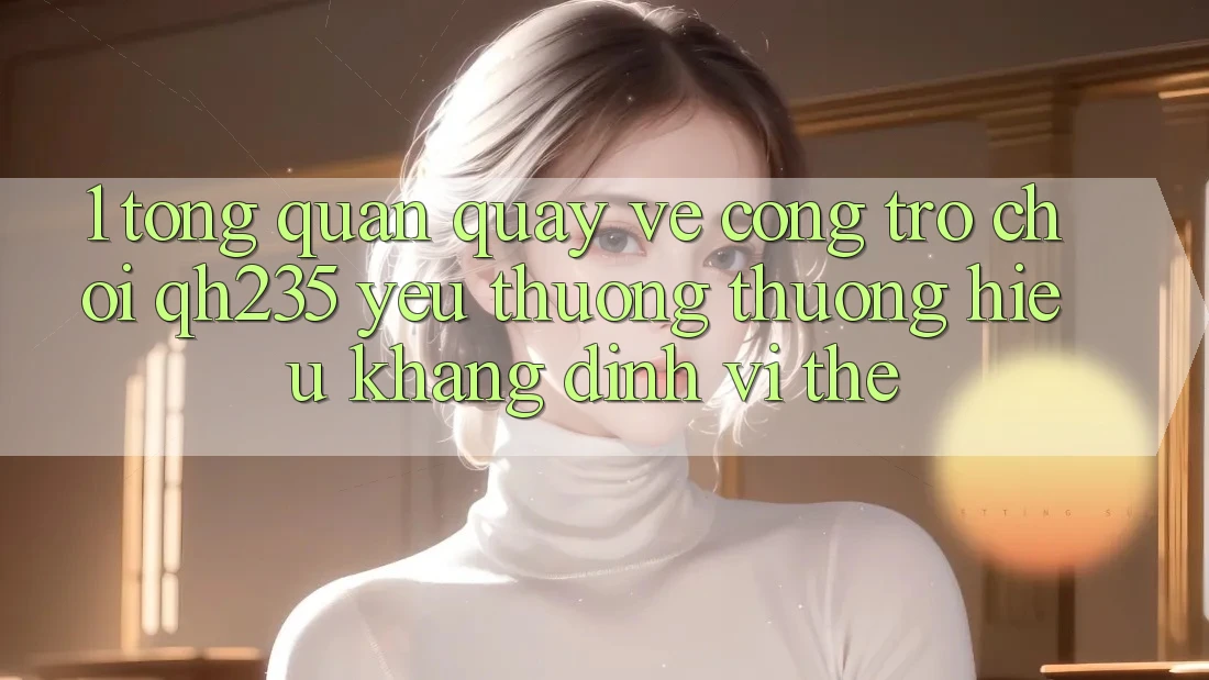 1. Tổng Quan Quay về Cổng Trò chơi qh235 – Yêu thương thương Hiệu Khẳng Định Vị Thế 1. Tổng Quan Quay về Cổng Trò chơi qh235 – Yêu thương thương Hiệu Khẳng Định Vị Thế
