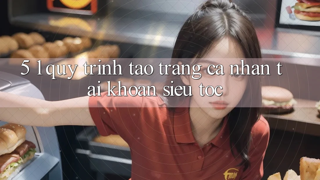 5. 1. Quy Trình Tạo trang cá nhân Tài Khoản Siêu Tốc 5. 1. Quy Trình Tạo trang cá nhân Tài Khoản Siêu Tốc