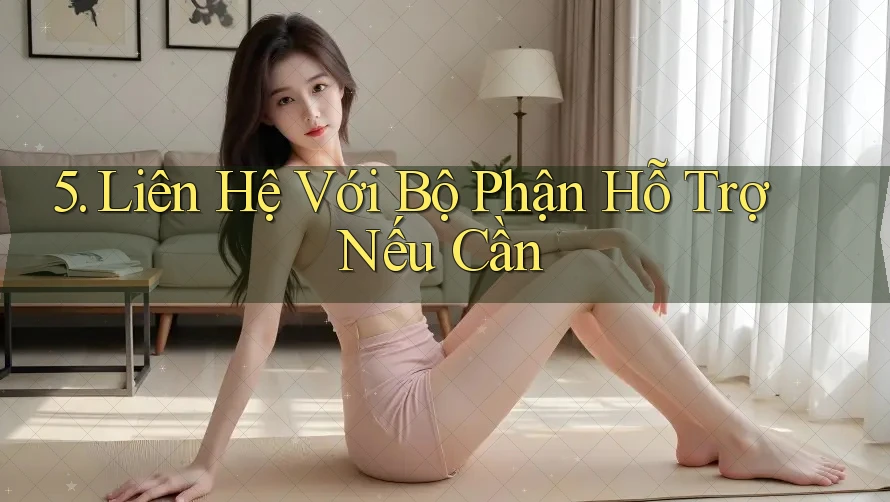 5. Liên Hệ Với Bộ Phận Hỗ Trợ Nếu Cần 5. Liên Hệ Với Bộ Phận Hỗ Trợ Nếu Cần