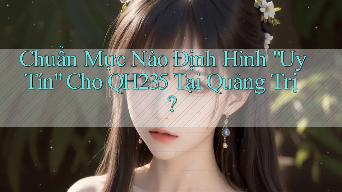 Chuẩn Mực Nào Định Hình “Uy Tín” Cho QH235 Tại Quảng Trị?