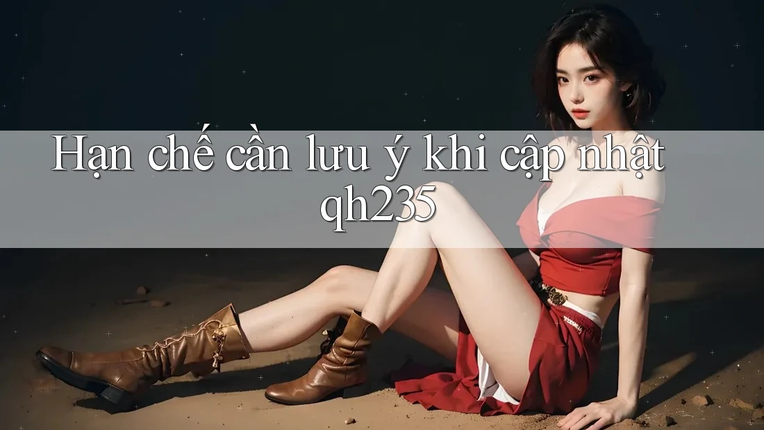 Hạn chế cần lưu ý khi cập nhật qh235 Hạn chế cần lưu ý khi cập nhật qh235