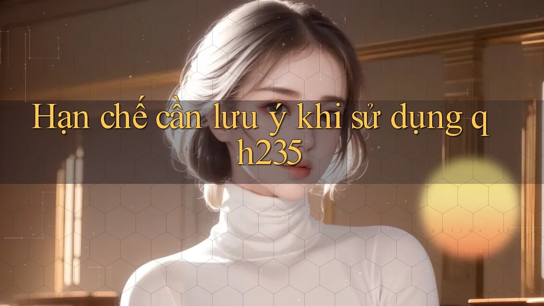 Hạn chế cần lưu ý khi sử dụng qh235 Hạn chế cần lưu ý khi sử dụng qh235