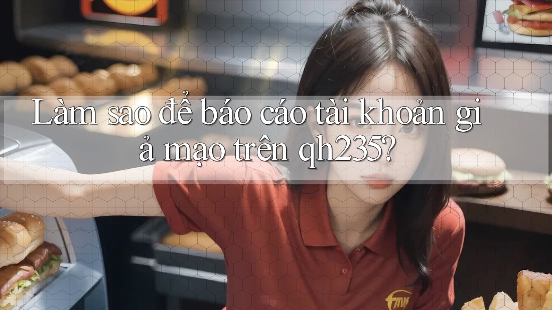 Làm sao để báo cáo tài khoản giả mạo trên qh235? Làm sao để báo cáo tài khoản giả mạo trên qh235?