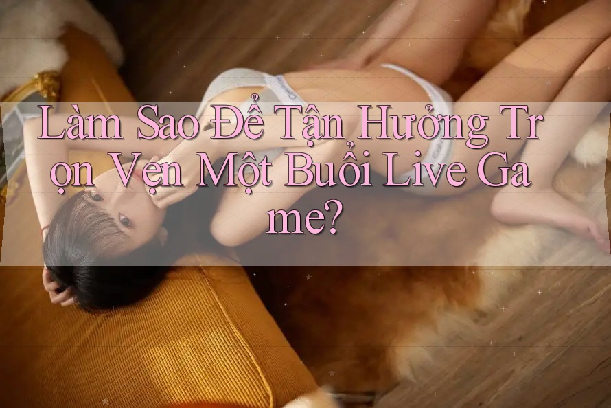 Làm Sao Để Tận Hưởng Trọn Vẹn Một Buổi Live Game? Làm Sao Để Tận Hưởng Trọn Vẹn Một Buổi Live Game?