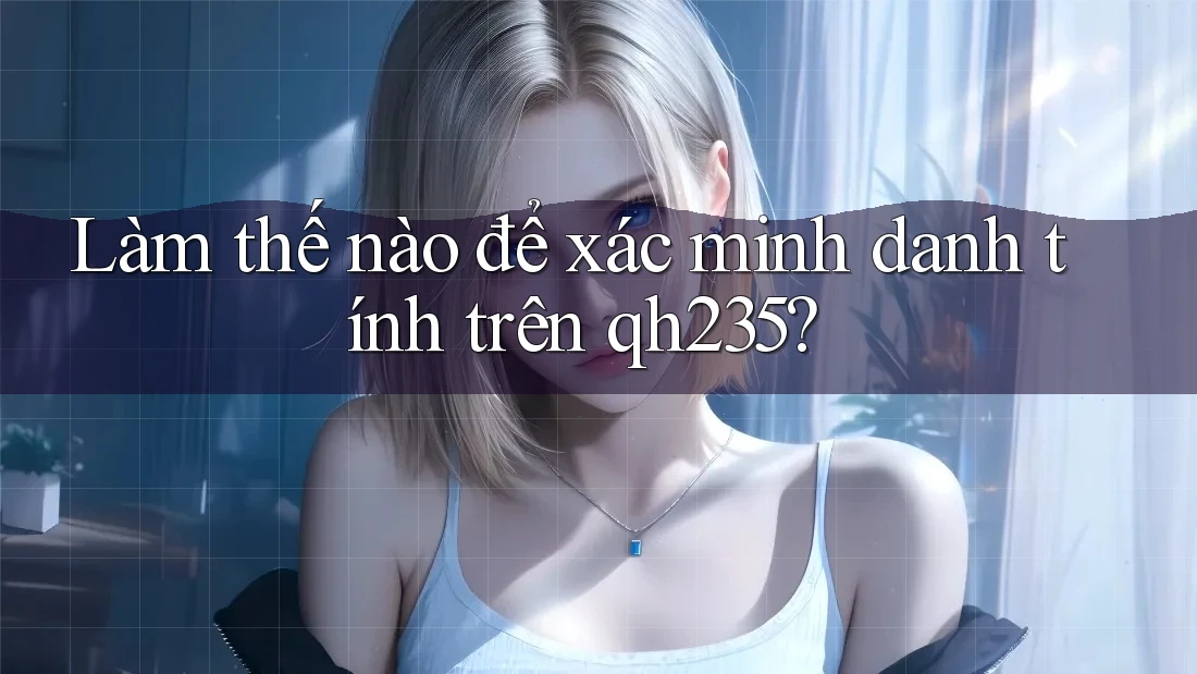 Làm thế nào để xác minh danh tính trên qh235? Làm thế nào để xác minh danh tính trên qh235?