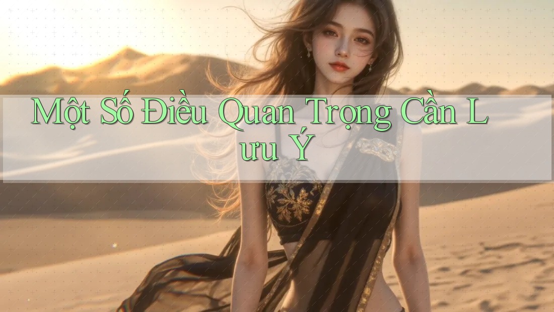 Một Số Điều Quan Trọng Cần Lưu Ý Một Số Điều Quan Trọng Cần Lưu Ý
