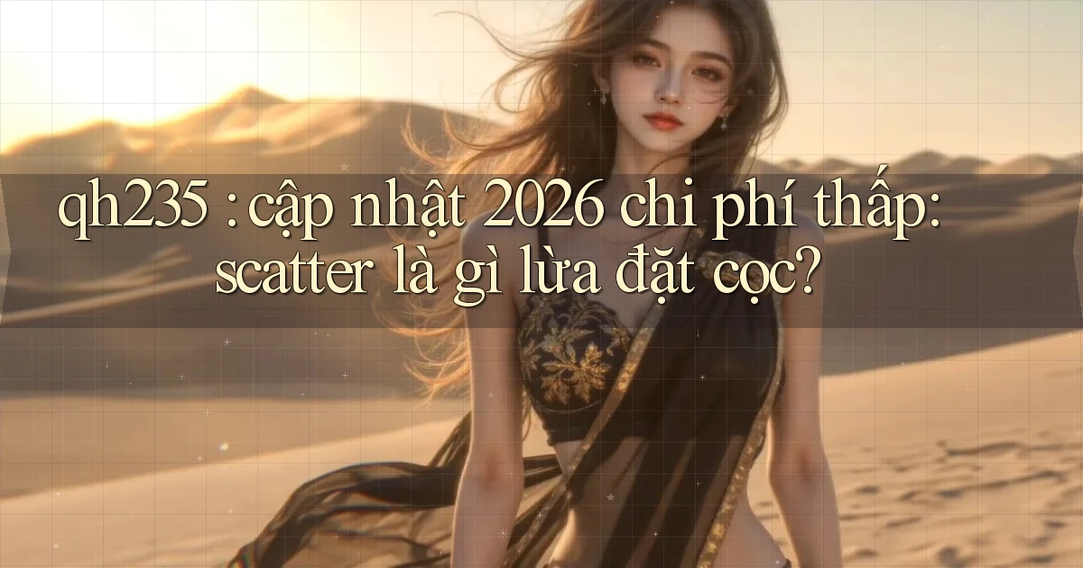 qh235 cập nhật 2026 chi phí thấp scatter là gì lừa đặt cọc