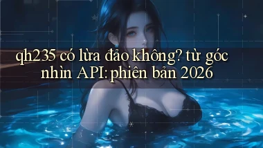 qh235 có lừa đảo không từ góc nhìn API phiên bản 2026