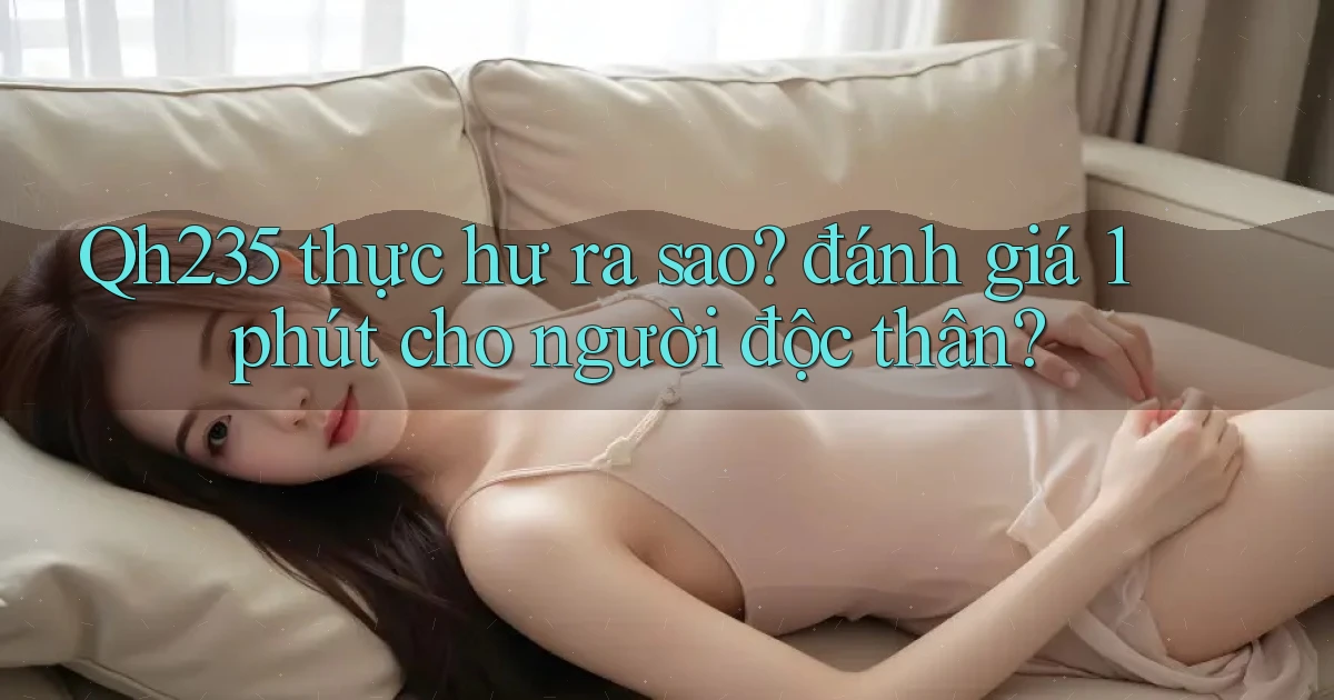 Qh235 thực hư ra sao đánh giá 1 phút cho người độc thân