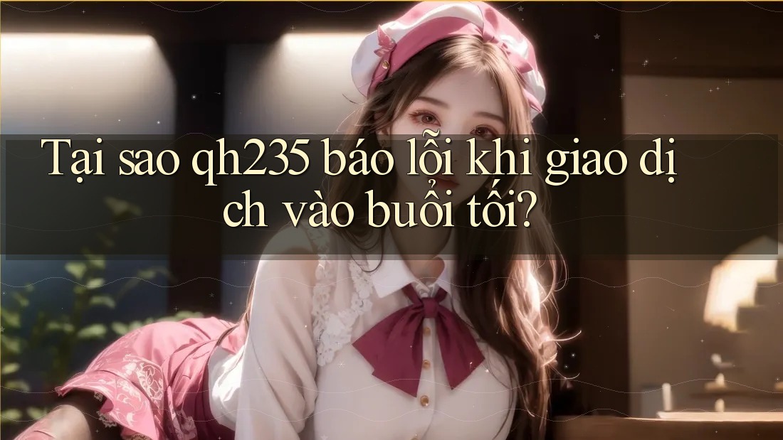Tại sao qh235 báo lỗi khi giao dịch vào buổi tối? Tại sao qh235 báo lỗi khi giao dịch vào buổi tối?