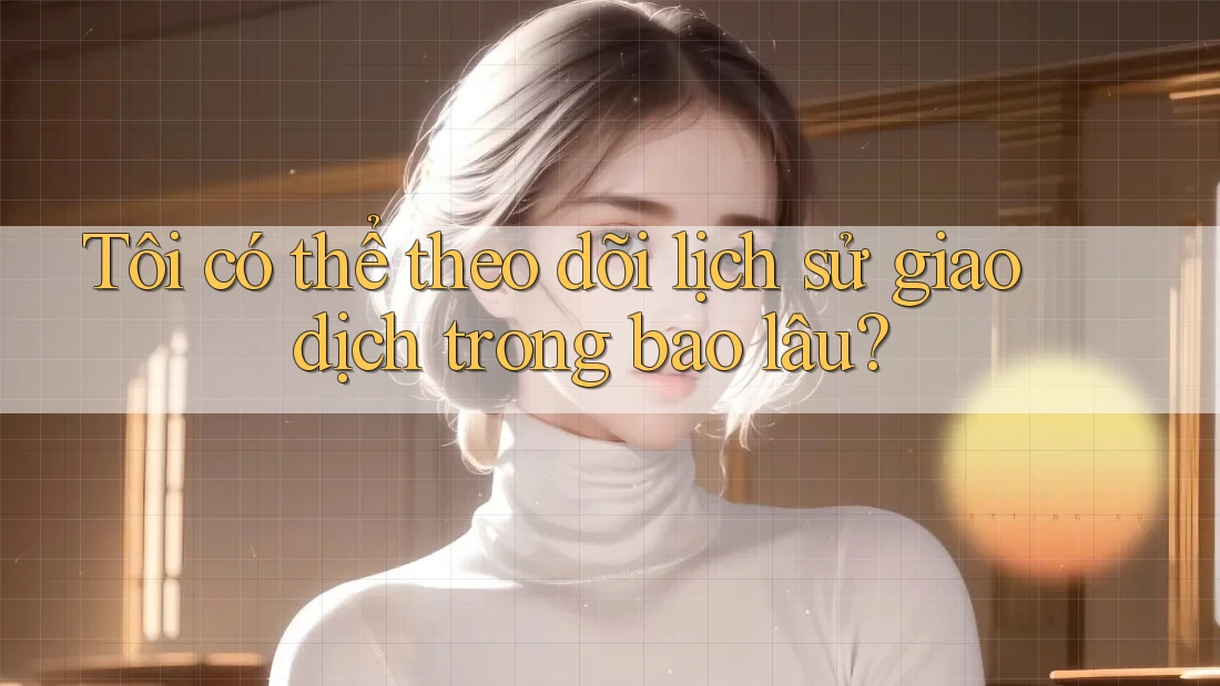 Tôi có thể theo dõi lịch sử giao dịch trong bao lâu? Tôi có thể theo dõi lịch sử giao dịch trong bao lâu?
