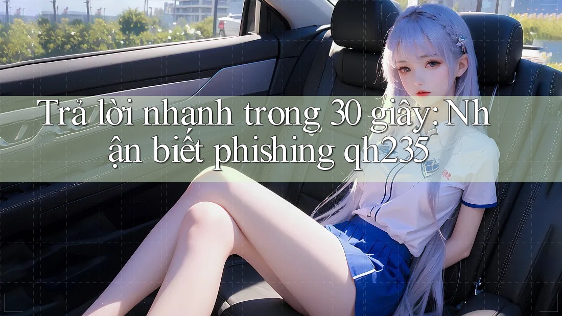 Trả lời nhanh trong 30 giây: Nhận biết phishing qh235 Trả lời nhanh trong 30 giây: Nhận biết phishing qh235